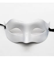 Mey İthalat® Beyaz Renk Masquerade Kostüm Partisi Venedik Balo Maskesi