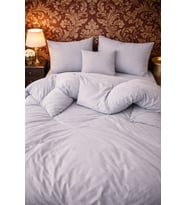 More Home Tek  Kişilik Yorgan Kılıfı + Yastık Kılıfı Gri