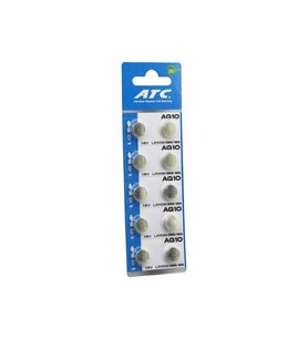 Buton Pil - Saat Lazer Hesap Makinesi Pili 10lu Paket AG10 - LR1130H - 389A -1.55V (5690)