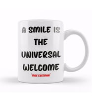Smile emoji Quotes Funny Happy Face Love Gift Kupa Bardak Porselen