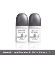 Deotak Invısıble For Men Roll-On Deodorant 35 Ml X 2