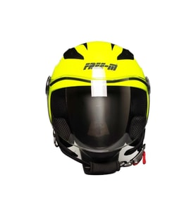 Motosiklet Yarım Camlı Çocuk Kaskı Ce Sertfikalı Abs Matreıl Motor Kaskı Dog Yellow