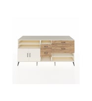 Kronos Konsol 5 Raflı 4 Çekmeceli 2 Kapaklı 220x59x99 Aytaşı-Aytaşı/Çam