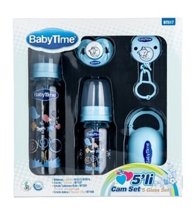 Baby Time 5'li Cam Set 8699943245177 (Mavi)