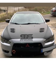 Mitsubishi Lancer 2008-2013 Uyumlu Batman Yarasa Ayna Kapağı Piano Black Abs Plastik