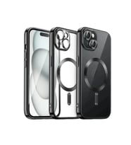 Pilelistore   iPhone 15 Kılıf Kross Magneticsafe Kapak - Siyah