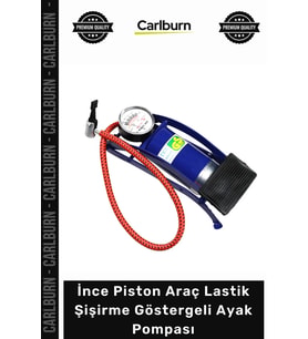 #Pompa Metal Sağlam Hava Basınçlı İnce Piston Araç Lastik Şişirme Göstergeli Ayak Pompası