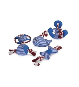 Camon İpli ve Gıcırtılı Yüzen Köpek Oyuncakları 18/32 Cm