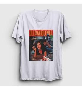 Presmono Unisex Beyaz Pulp Fiction Lana Del Rey T-Shirt 410453tt