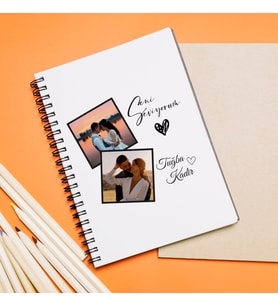 Fotoğraflı İsimli Tasarımlı Kişiye Özel Defter