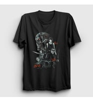 Presmono Unisex Siyah Poster Film The Terminator T-Shirt 254690tt