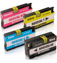 Photo Print HP Officejet Pro 8610 Kartuş Set 4 Renk Takım Muadil Yüksek Kapasite 950XL-951XL