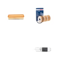 Bosch Filtre Bakım Seti Mercedes C200 D W205 BlueTEC 136 Beygir 2014+ Dizel Hava + Yağ f. + Yakıt Filtre Bosch