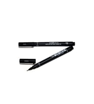 Uni-Ball Teknik Çizim Kalemi Markör Akrilik Uçlu Kalem Fine Line Pin 0.6 Mm Siyah (12 Li Paket)