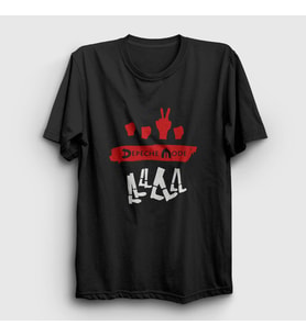 Presmono Unisex Siyah Spirit Depeche Mode T-Shirt 141201tt