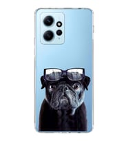 PrintiFy Xiaomi Redmi Note 12 4G ile Uyumlu 1mm Slim Fit Köpek 3 050f Baskılı Şeffaf  Kılıf