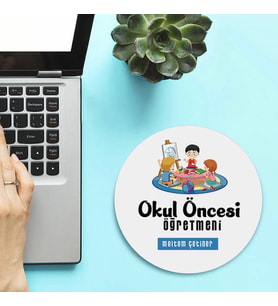 Kişiye Özel Okul Öncesi Öğretmenlerine Hediye Mousepad