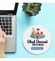 Kişiye Özel Okul Öncesi Öğretmenlerine Hediye Mousepad