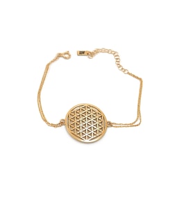 Yaşam Çiçeği Gümüş Bileklik - Rose
