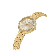 Polo Air Lüx Taşlı Baklava Desen Kadın Kol Saati PL-1537Bx (Sarı)