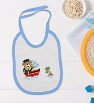 BK Kids Mavi Bebek Mama Önlüğü - Model 115