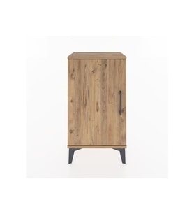 Arges Komodin 2 Raflı Tek Kapaklı 44x30x80 Çam-Çam