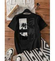 Every Moment Baskılı Tasarım Tshirt (Siyah)