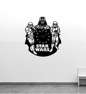 Star Wars Temalı Dekoratif Mdf Duvar Saati