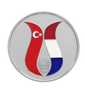 AgaKulche Türkiye - Hollanda Dostluğu Gümüş Sikke Coin