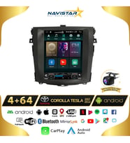 Toyota Corolla Tesla 4GB + 64GB 2007-2014 Model Kablosuz Carplay Navigasyon Qled Multimedya Sistemi