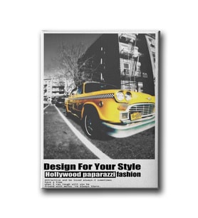 Nostalji Taxi Canvas Tablo MİND314