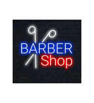 BARBER SHOP Yazılı ve Şekilli Neon Tabela