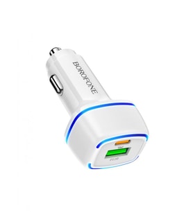 Araç içi şarj cihazı Çift bağlantı noktalı PD20W + QC3.0  USB+Type-C