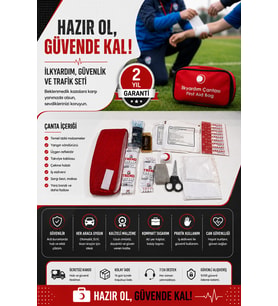 Çok Amaçlı İlk Yardım Kiti Acil Durumlar İçin Taşınabilir Çözüm