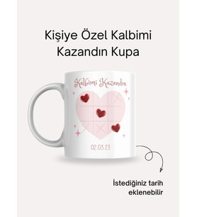Sevgiliye Özel Kalbimi Kazandın Kupa