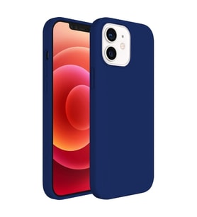 Buff iPhone 12 / 12 Pro ile Uyumlu Rubber S Kılıf Navy Blue (Mavi)