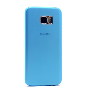 Galaxy S7 Edge ile Uyumlu Slim Cover Açık Mavi