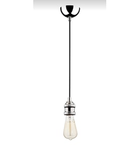 Rys Retro Dekoratif Krom Metal Modern Tekli Sarkıt Avize