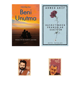 Hasretinden Prangalar Eskittim - Ahmed Arif - Beni Unutma - Dilek Bilgiç Esen - (2 NOT DEFTERLİ) (Renksiz)