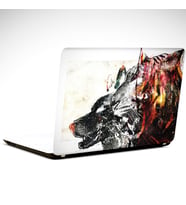 Kurt ve Tilki Laptop Sticker 14 inch (35X26CM)