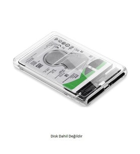 CODEGEN 2.5 USB 3.0 CDG-HDC-30T Sata Harddisk Kutusu Şeffaf