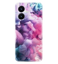Vivo Y22S Kılıf Resimli Desenli Baskılı Silikon Pink Cloud 1305