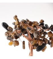 Kaplan Gözü, Kristal Kuvars Doğaltaş Ağaç 12x5 cm, D025
