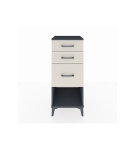 Hyperion Komodin 3 Çekmeceli 44x44x106 Antrasit-Aytaşı