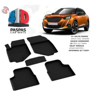Peugeot 2008 4D Araca Özel Havuzlu Kauçuk Paspas 2019 ve Üzeri (Karışık)