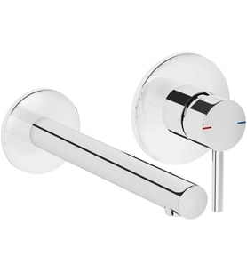 Vitra Origin A42581 Ankastre Lavabo Bataryası, İki Rozetli, Sıva Üstü, Krom