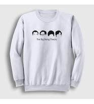 Presmono Unisex Beyaz Heads The Big Bang Theory Sweatshirt 181359tt