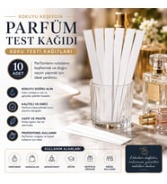 Parfüm Test Kağıdı Koku Testi Kağıtları 10 Adet Paketli (0,07 KG)