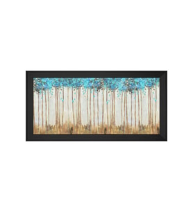 Soyut Şekiller Motifli Kanvas Tablo 80 x 110 cm Siyah Çerçeve