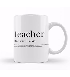 Teacher Definition Kupa Bardak Porselen